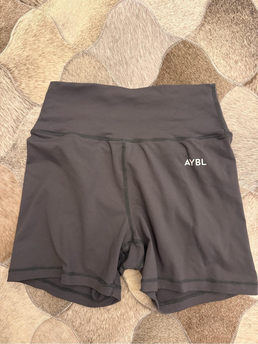 AYBL Charcoal Grey High-Rise Women's Bike Shorts